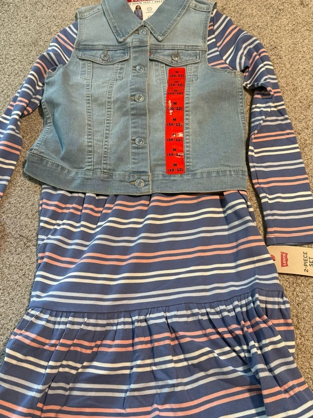 Levi's Youth Girls 2-Piece Assorted Dress Dark Blue